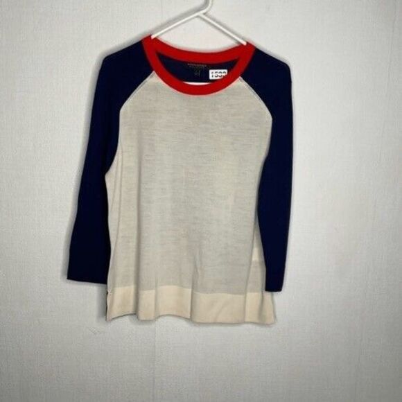 Banana Republic Women’s Size L Wool Raglan Long Sleeve Crewneck Pullover Sweater - Picture 1 of 8
